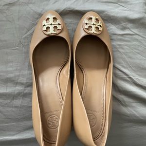 Tory Burch chelsea wedges Never been worn. New with no tags and no box.